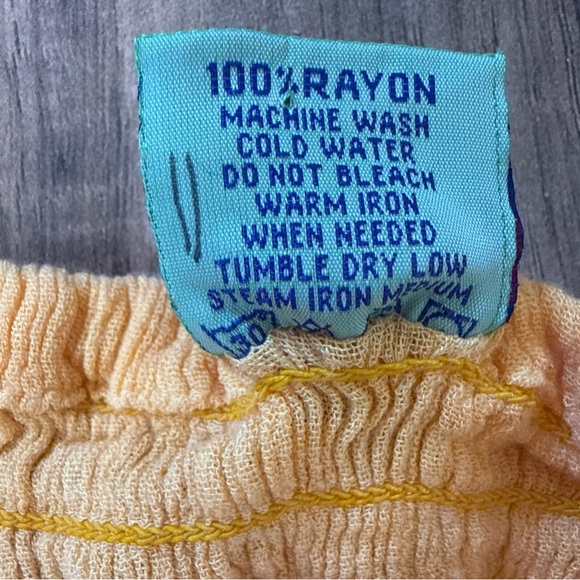 Cleopatra Halter Red Pink Yellow Tie Dye One Size Free Size Spring/Summer Dress - Picture 9 of 11